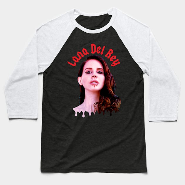 Lana Del Rey Baseball T-Shirt by LondonLee